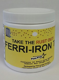 Pool Star - Ferri Iron Tabs - 5 Oz. Jar